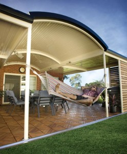 Adelaide Pergola Stratco Outback Curved Patio Verandah